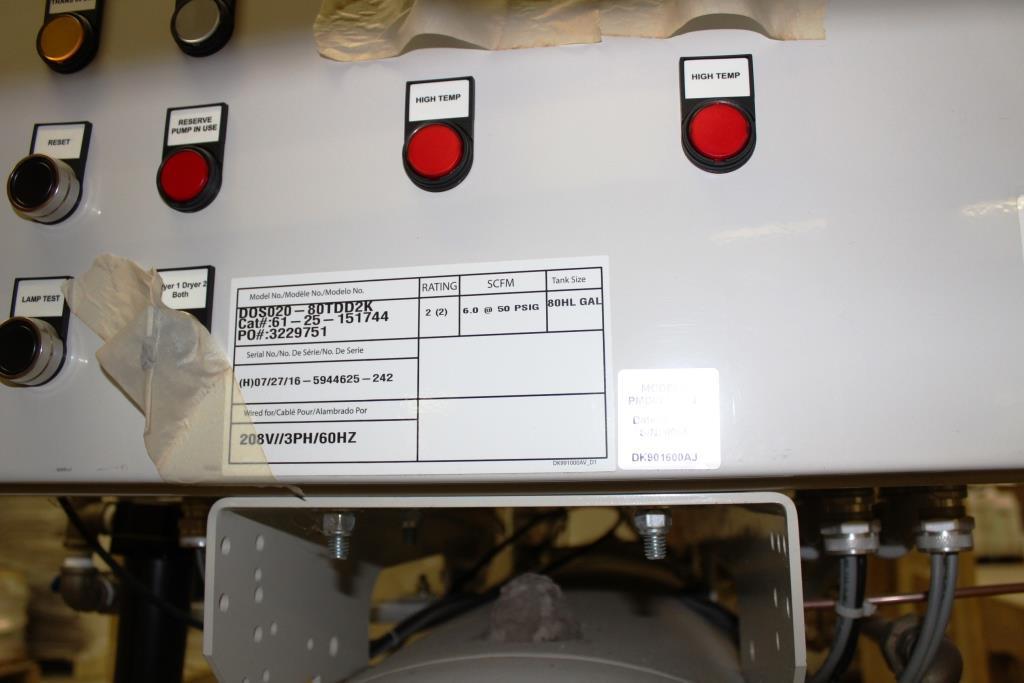 CHEMETRON MEDICAL AIR COMPRESSOR SYSTEM