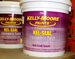 12 NEW BUCKETS OF KELLY-MOORE KEL-SEAL ELASTOMERIC PATCH