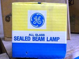 LOT OF 56 NEW GE SEALED BEAM LAMPS