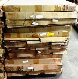 PALLET OF 19 NEW WOOD FRAMED TRIVIEW MIRRORS