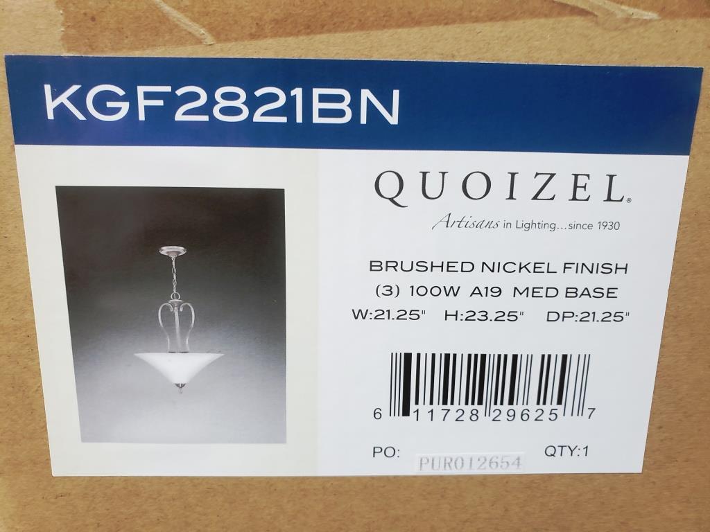 LOT OF 10 NEW, IN THE BOXES: KGF2821BN LIGHT FIXTURES