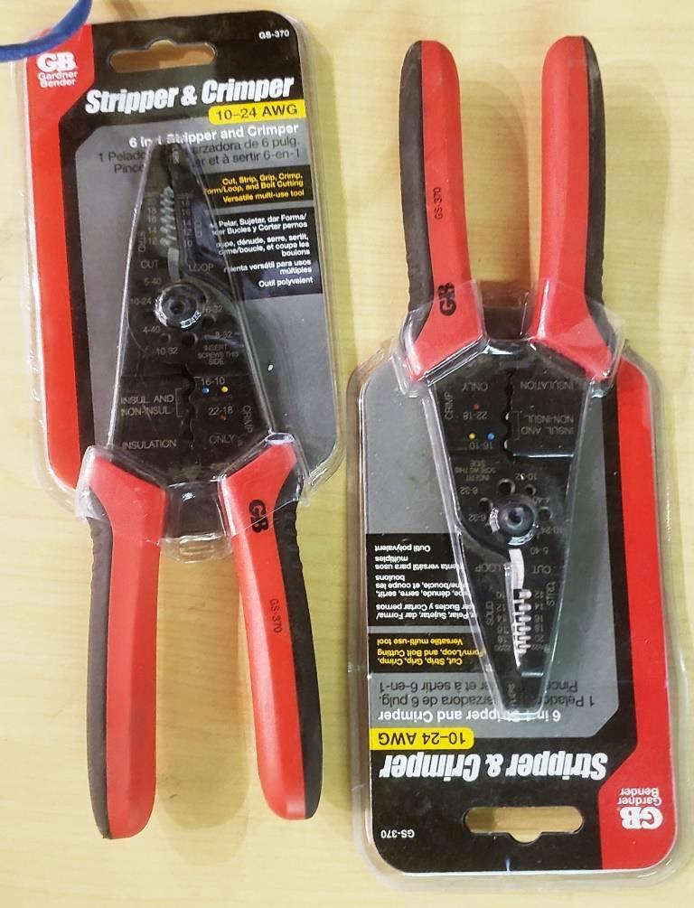 LOT OF CAT 5 NETWORK CABLE AND 2 NEW GARDENER BENDER 6 IN 1 STRIPPER & CRIMPER TOOLS 10-24 AWG PART#