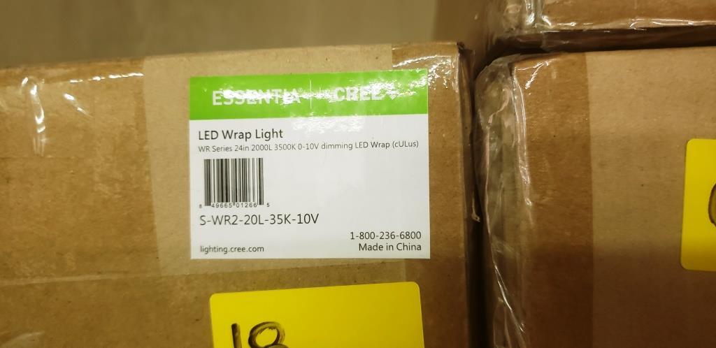 6 NEW ESSENTIA CREE+ LED WRAP LIGHT FIXTURES