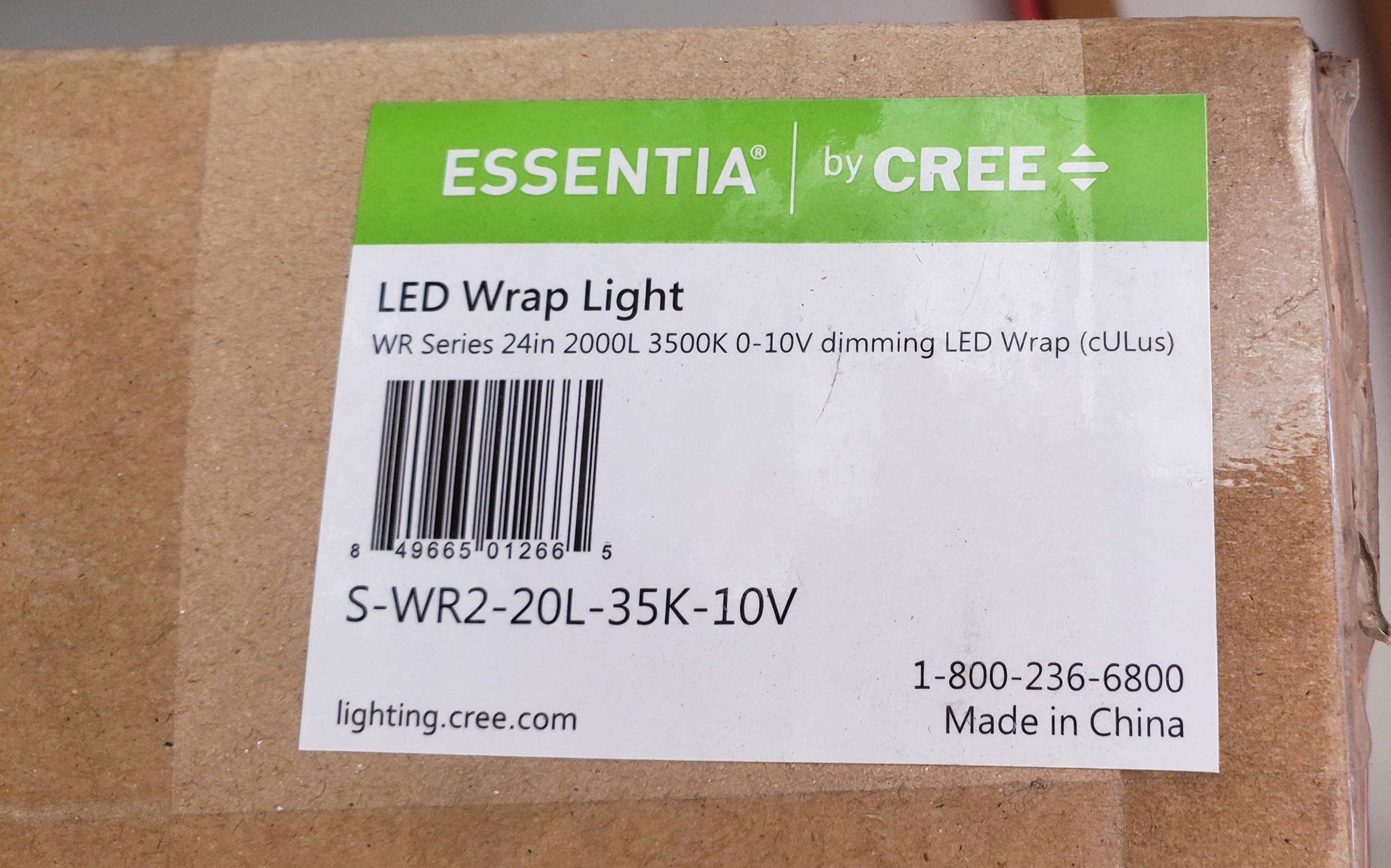 6 NEW ESSENTIA CREE+ LED WRAP LIGHT FIXTURES