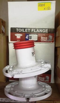 12 NEW SIOUX CHIEF TOILET FLANGES