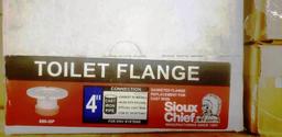 12 NEW SIOUX CHIEF TOILET FLANGES