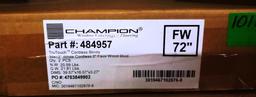 4 NEW CHAMPION WHITE CORDLESS 2" FAUX WOOD BLINDS