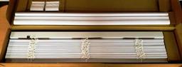 4 NEW CHAMPION WHITE CORDLESS 2" FAUX WOOD BLINDS
