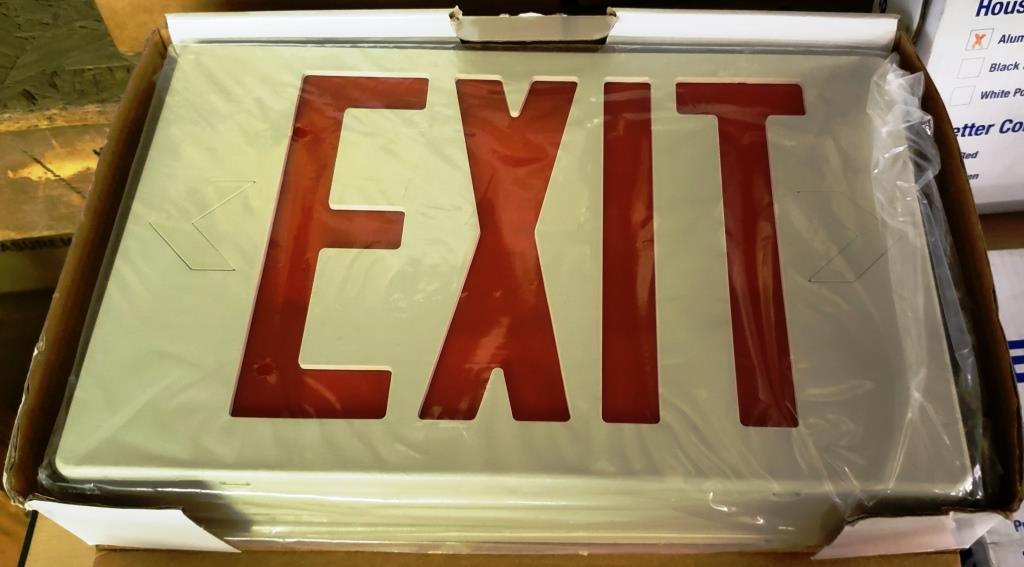 5 NEW LED EXIT SIGNS