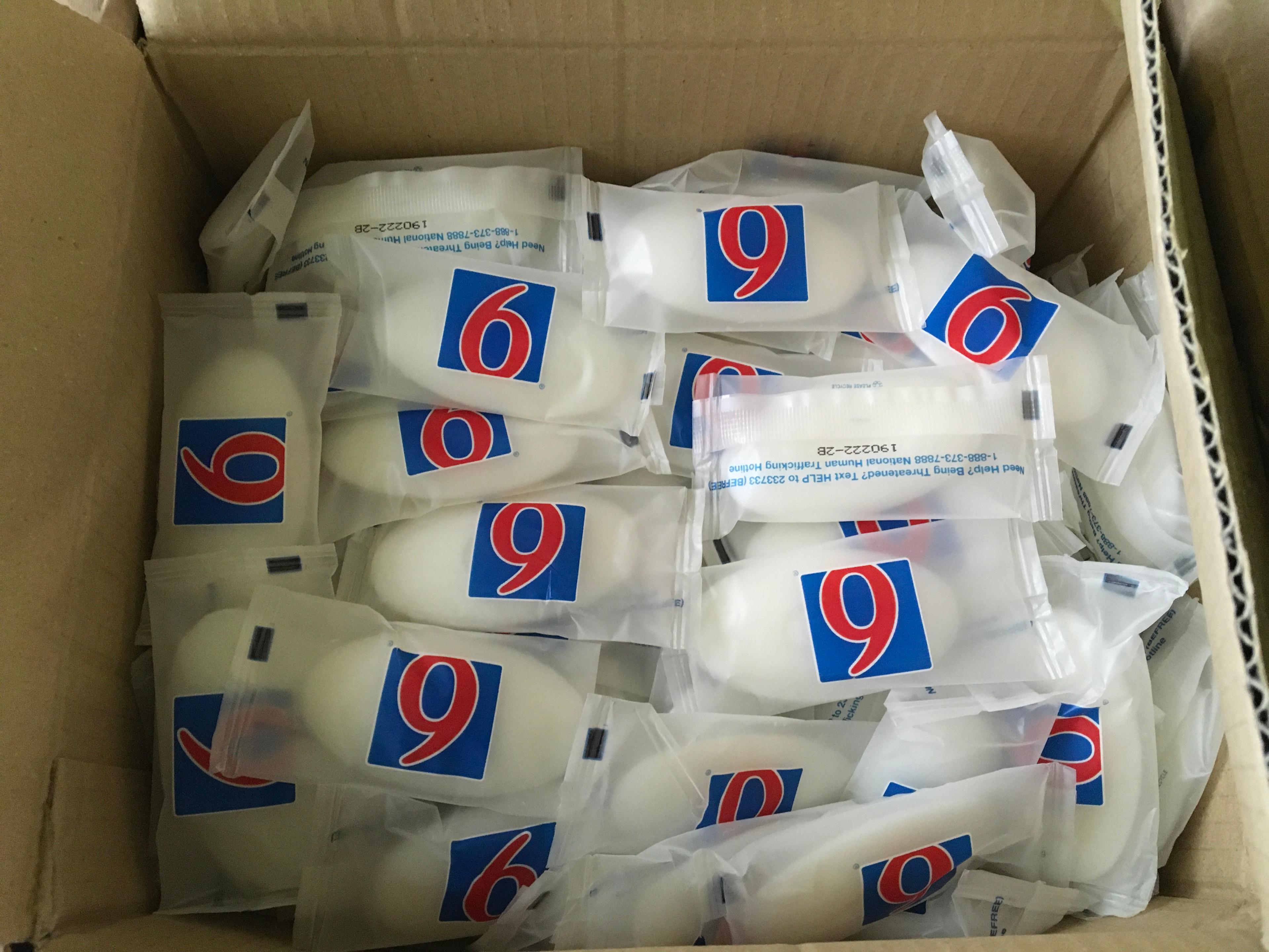 600 NEW MOTEL 6 SOAP BARS