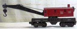 USED LIONEL ELECTRIC TRAINS NO. 6560 OPERATING WORK CRANE