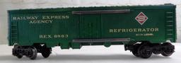 LOOKS NEW, IN THE BOX: LIONEL RAILWAY EXPRESS AGENCY REFRIGERATOR CAR