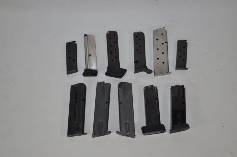 Approx 11pc Pistol Magazines