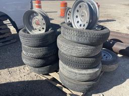 Pallet of Asst Used Tires & Rims