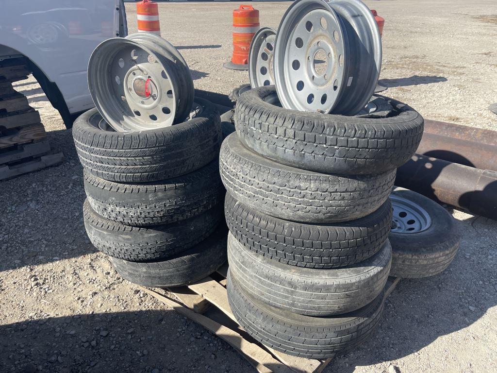 Pallet of Asst Used Tires & Rims