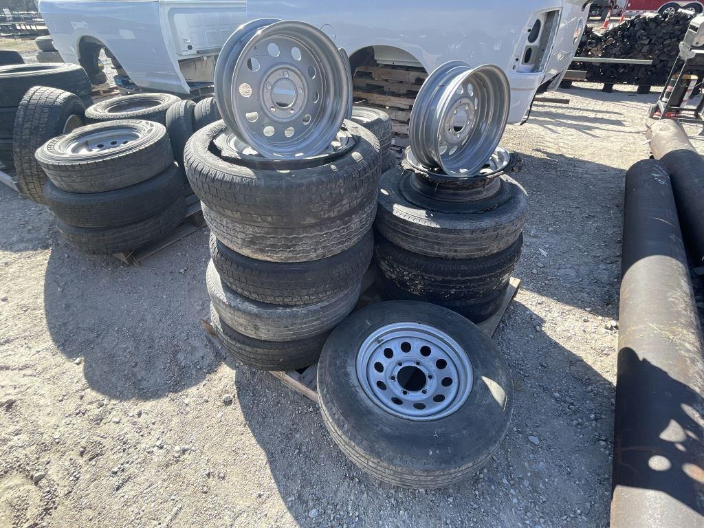 Pallet of Asst Used Tires & Rims