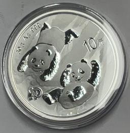 2022 China 1oz Silver Panda BU (In Capsule)