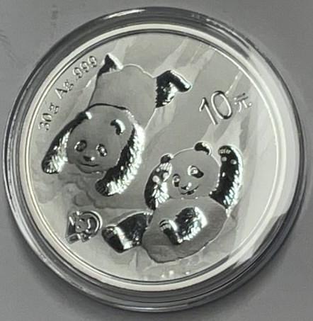 2022 China 1oz Silver Panda BU (In Capsule)