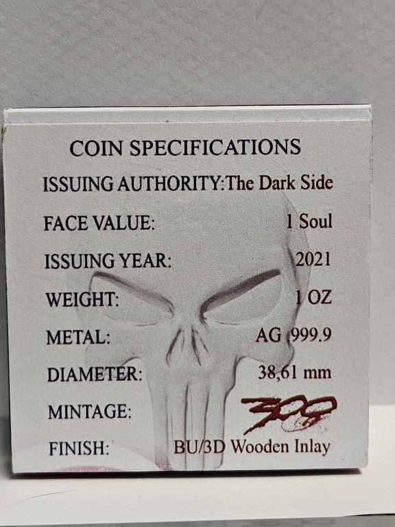 2021 The Dark Side 1oz Silver Liberator Valor