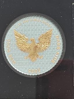 2021 The Dark Side 1oz Silver Liberator Valor
