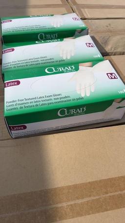 Pallet Lot of Curad Latex Gloves