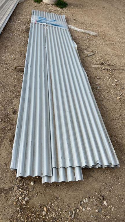 Lot of 9 - 16' Galvalume Corrugated Panel