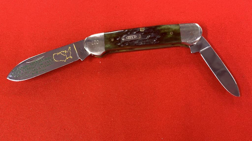 Case G62131 Green Bone Canoe Knife