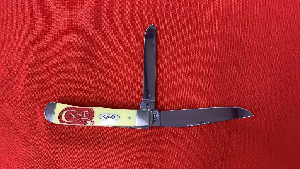 2008 Case XX Yellow Trapper Knife 3254