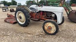 Ford 2N 2wd Tractor w/3pt Bronco 60 Shredder