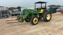 John Deere 5205 w/521 Loader/Hay Spike