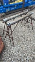 Lot of 2 Homemade Saw Horses