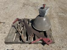 Antique Tools and Used Stadium Light