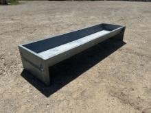 Galvanized Cattle Feed Trough - 10'X33"