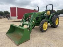 John Deere 5055E 4WD w/JD 520M Loader/Bucket