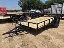 *2025 Salvation 12’x78" Single Axle Trailer