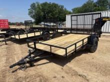 *2025 Salvation 12’x78" Single Axle Trailer