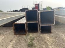 5pc 2"X2" Galvanized Square Tubing