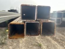 5pc 2"X2" Galvanized Square Tubing