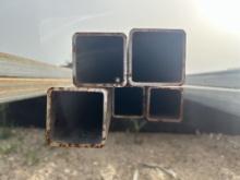 5pc 2"X2" Galvanized Square Tubing