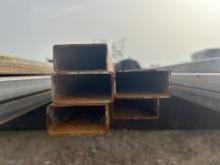 5pc 1"X2" Galvanized Square Tubing