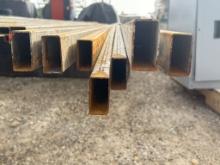 7pc 1"X2" Galvanized Square Tubing
