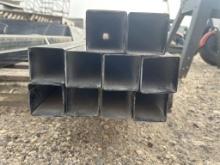 10pc 2"X2" Black Square Tubing