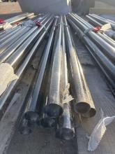 10pc 1-5/8 Powder Coated Inline Fence Post