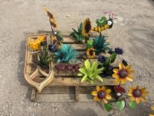 Lot of Metal Yard Art