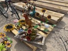 Lot of Metal Yard Art