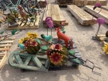 Lot of Metal Yard Art