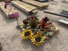 Lot of Metal Yard Art