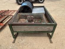 Metal Feed Box w/Misc Contents