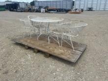 Metal Patio Table and Chairs