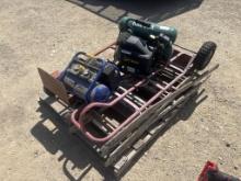 Lot of Air Compressors, Dolly’s & Ladder